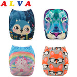 U Pick ALVA Baby 2018 Most Popular Digital Position Baby Cloth Diaper with Microfiber Insert