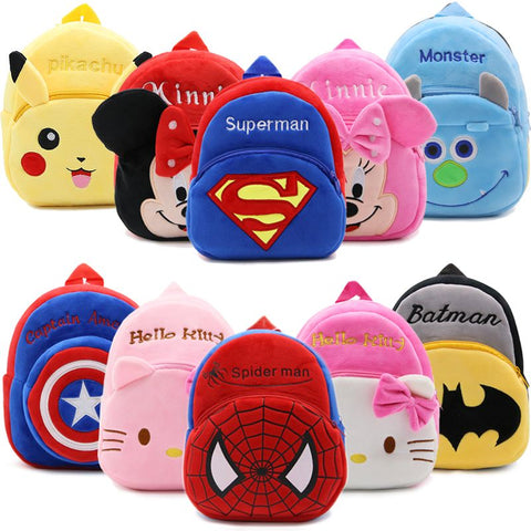 Cartoon Kids Plush Backpacks