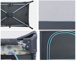 PORTABLE MULTI-FUNCTIONAL FOLDING BABY CRIB WITH DIAPER CHANGING TOOLS!