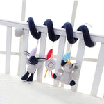 Musical Soft Plush Animal Hanging Bed Stroller Star Teether, Rattle Mobiles Baby Toys